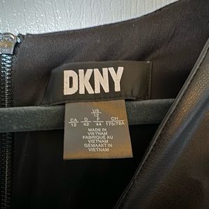 DKNY mixed media cap sleeved jumpsuit. Worn 2x.